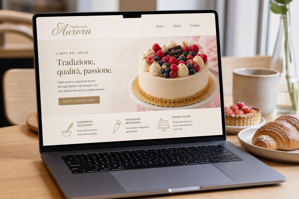 Anteprima del sito Pasticceria Aurora — settore Pasticceria artigianale