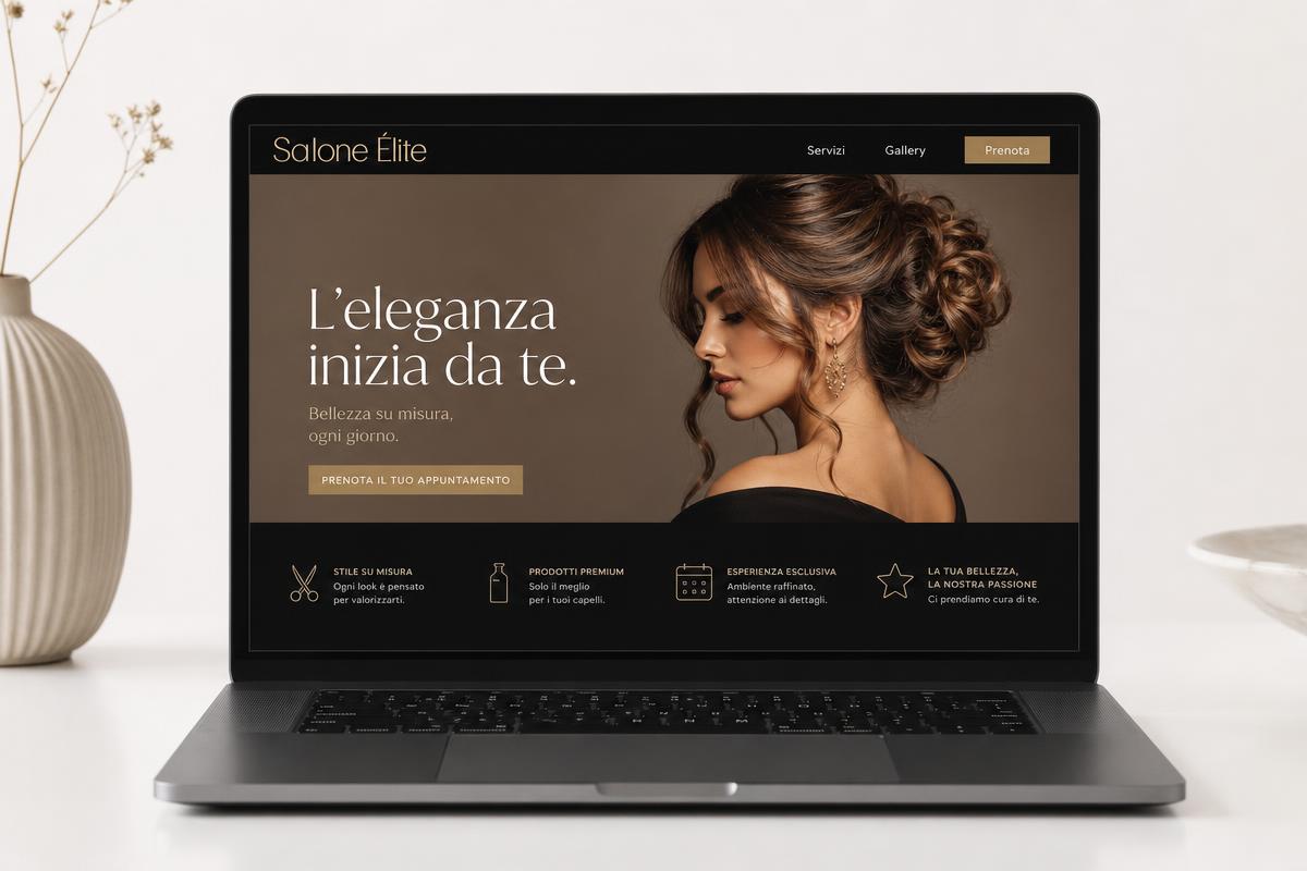 Anteprima del sito Salone Élite — settore Beauty & Hair