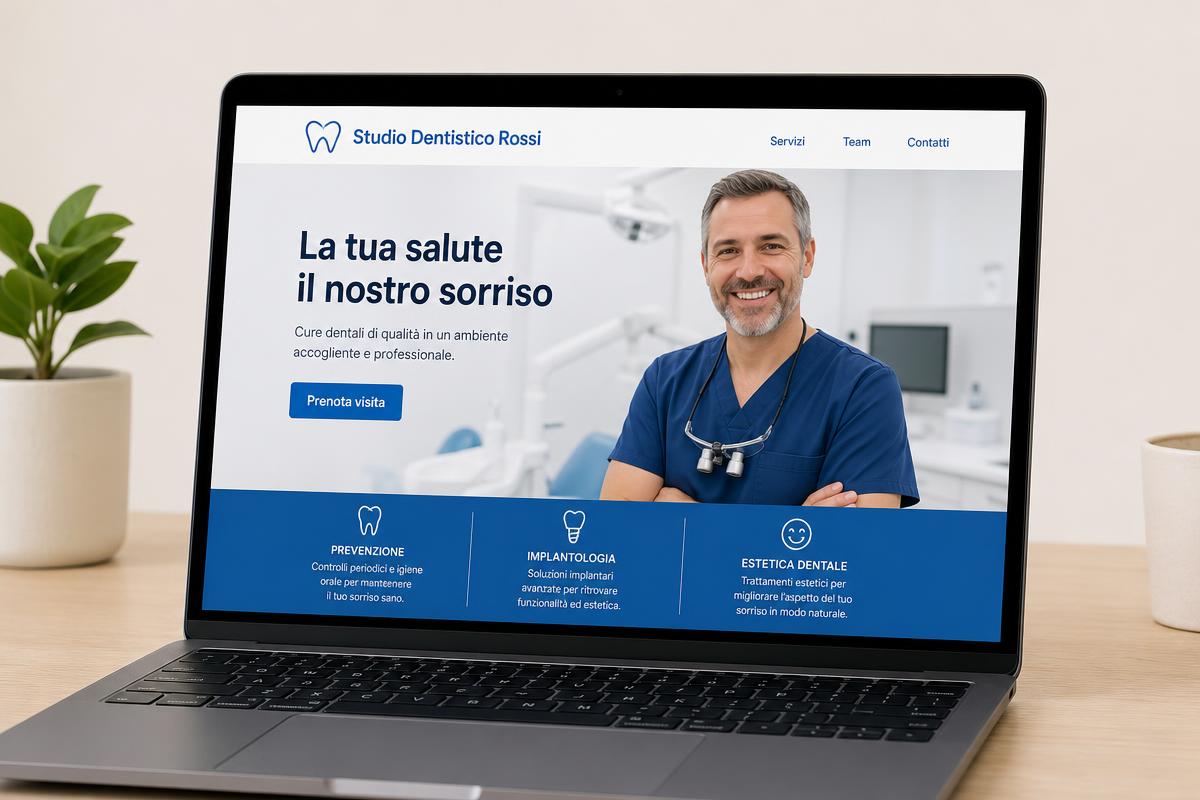 Anteprima del sito Studio Dentistico Rossi — settore Studi professionali